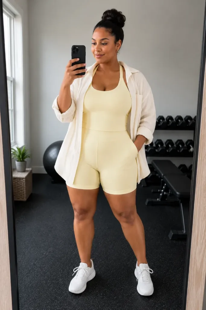 SUUKSESS matching racerback tank biker shorts athletic set summer